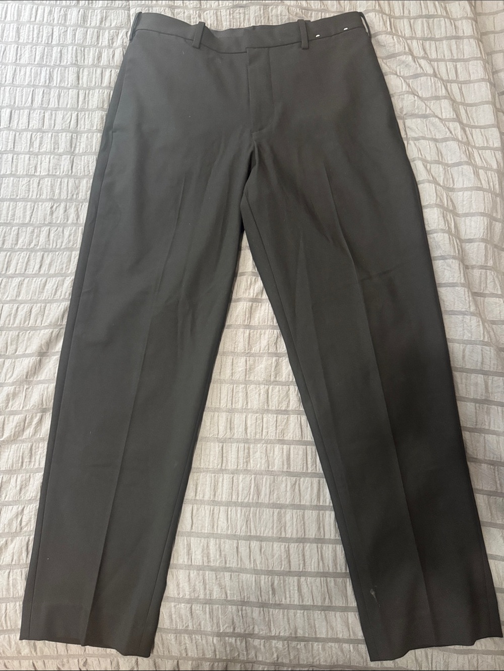 Uniqlo Men's Black Dress Pants - Straight Fit